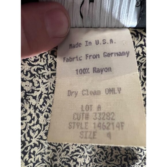 Vintage Carole Little Petites Skirt Blouse size 4 patchwork design Boho - Picture 16 of 16